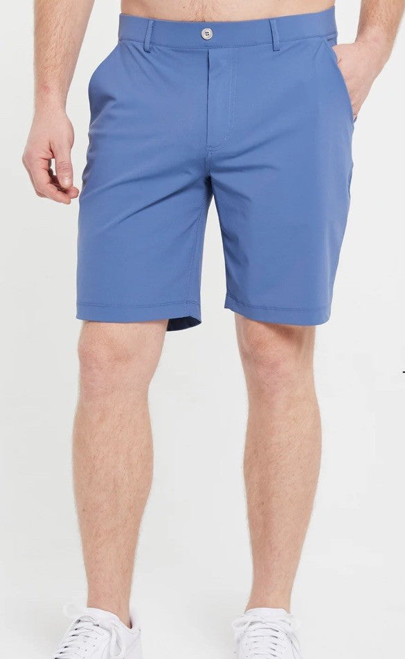 $110 Redvanly Men’s Hanover 9” Pull-On Golf Shorts-Blue Horizon - 2XLarge - New