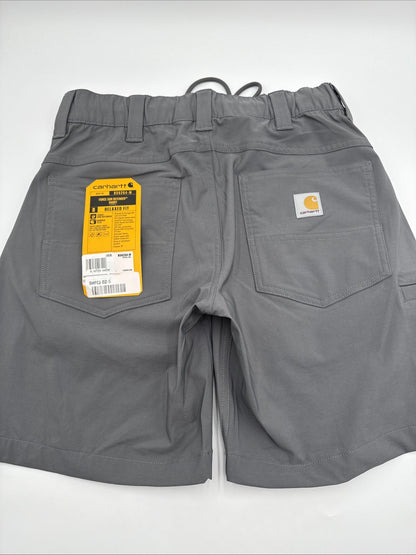 Carhartt Men's Force Sun Defender Relaxed Fit Lightweight Shorts-Grey-Small-New