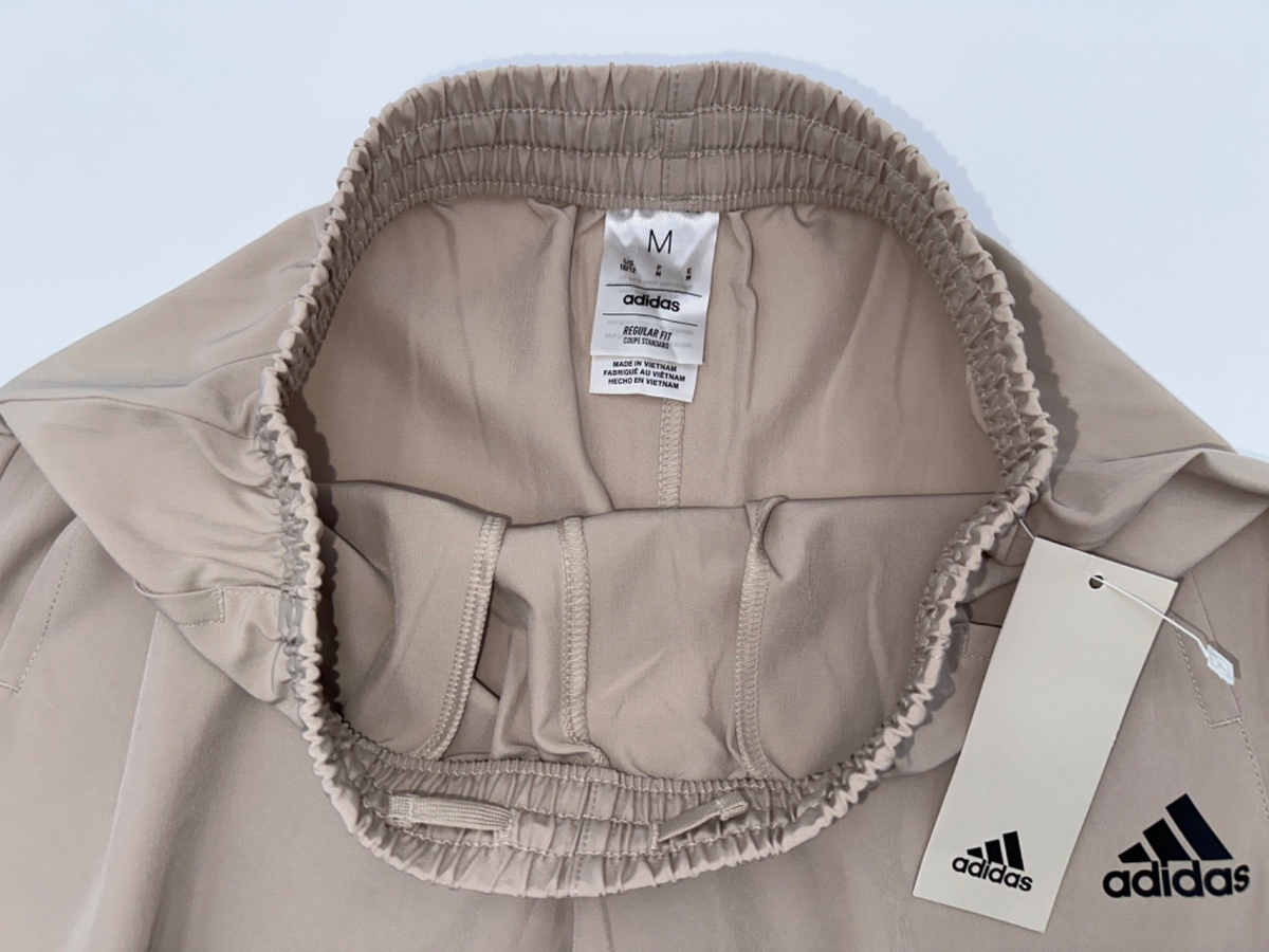 $45 Adidas Boys Joggers - AK0283AT10JC84 - Tan - Medium (10/12) - New With Tags