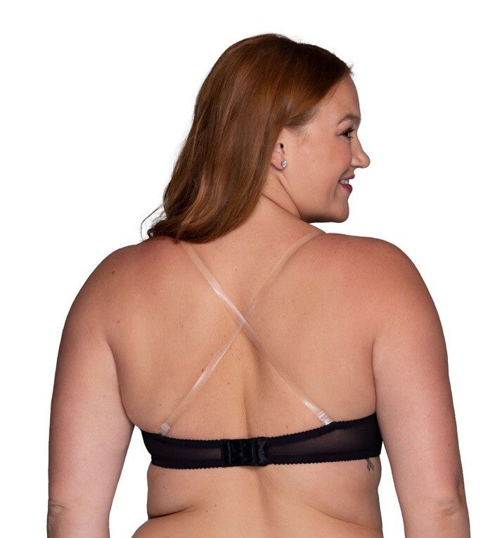 Vanity Fair Women’s Gel Touch Strapless Push Up Bra- Convert 5 Ways - Black- 36C
