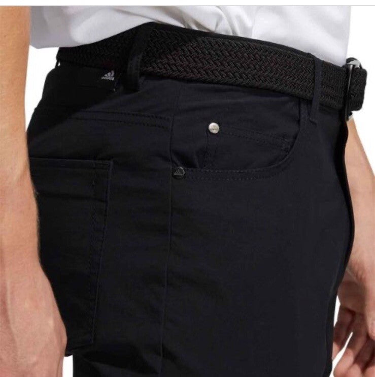 $80 ADIDAS Men's Ultimate 365  5-Pocket Tapered Golf Pants-Black -32W 30L-New