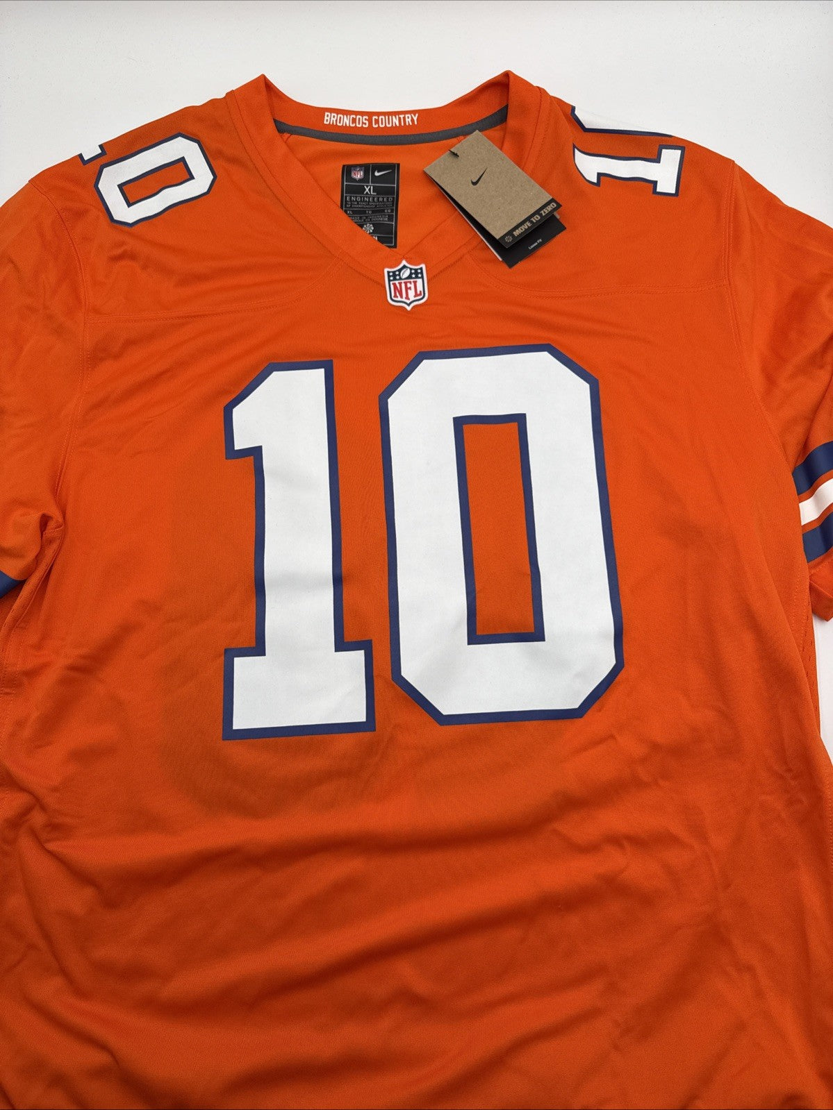 Nike Bo Nix #10 1977 Denver Broncos Jersey Licensed NFL Jersey-Orange-XLarge-New