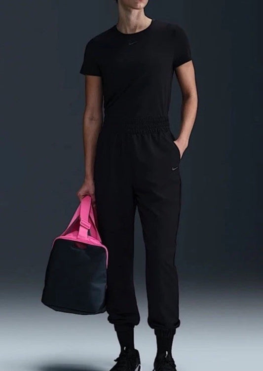 $65 NIKE Women's dri-FIT High Waisted 7/8 Joggers HJ1050-010 -Black-Small-New