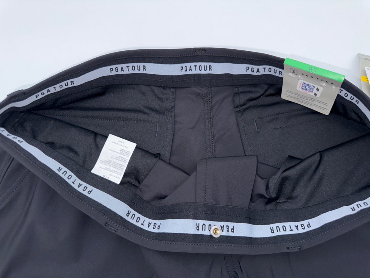 $75 PGA Tour Men’s Golf Shorts 8” Inseam - Caviar Black - Large - New With Tag