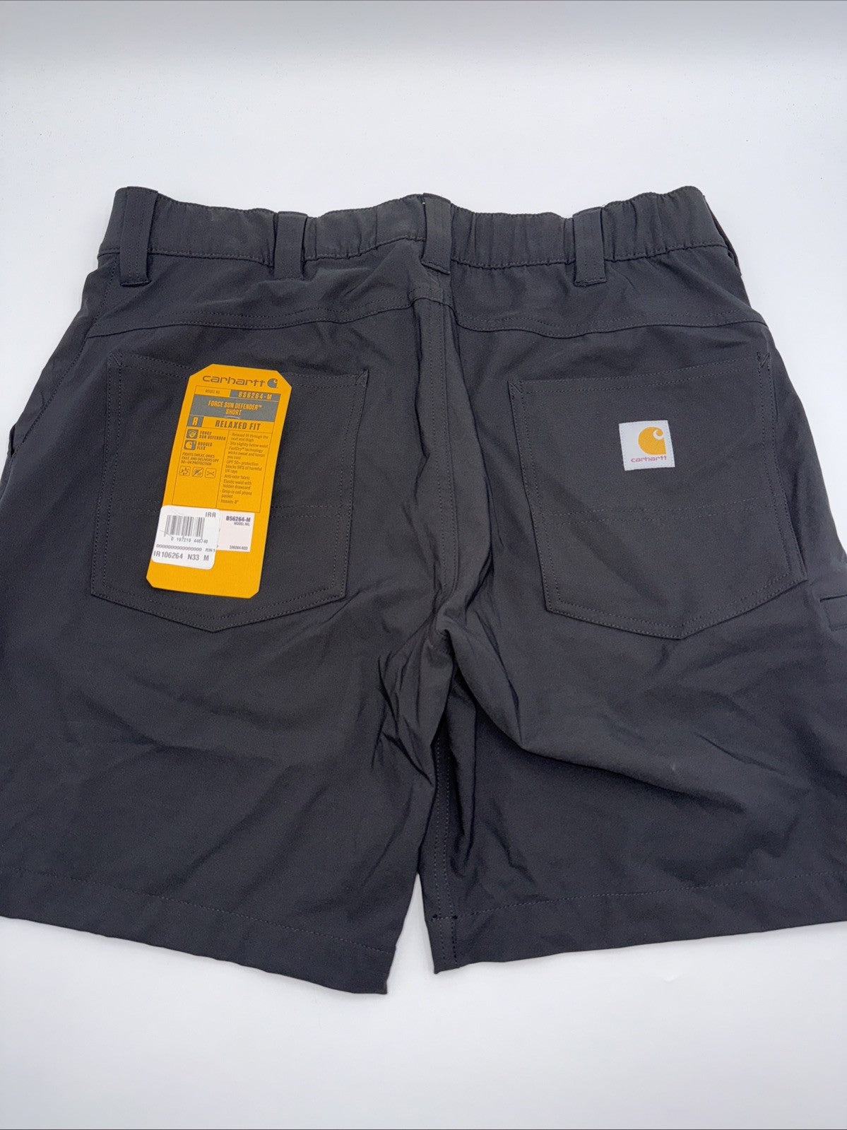 Carhartt Men's Force Sun Defender Relaxed Fit Lightweight Shorts-Black-Medium