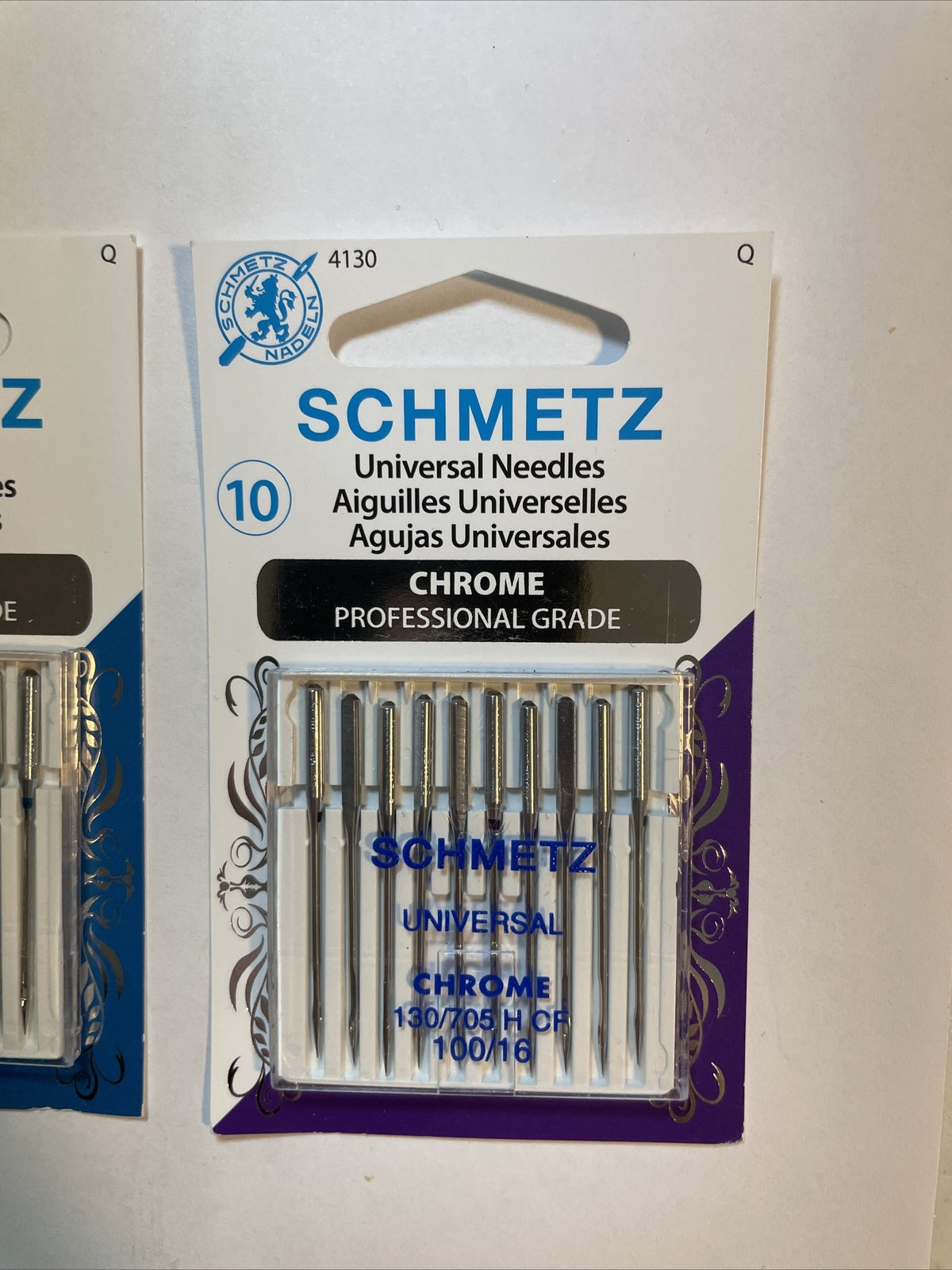 (4) Euro-Notions Schmetz Chrome Universal Machine Needles-Size Combo
