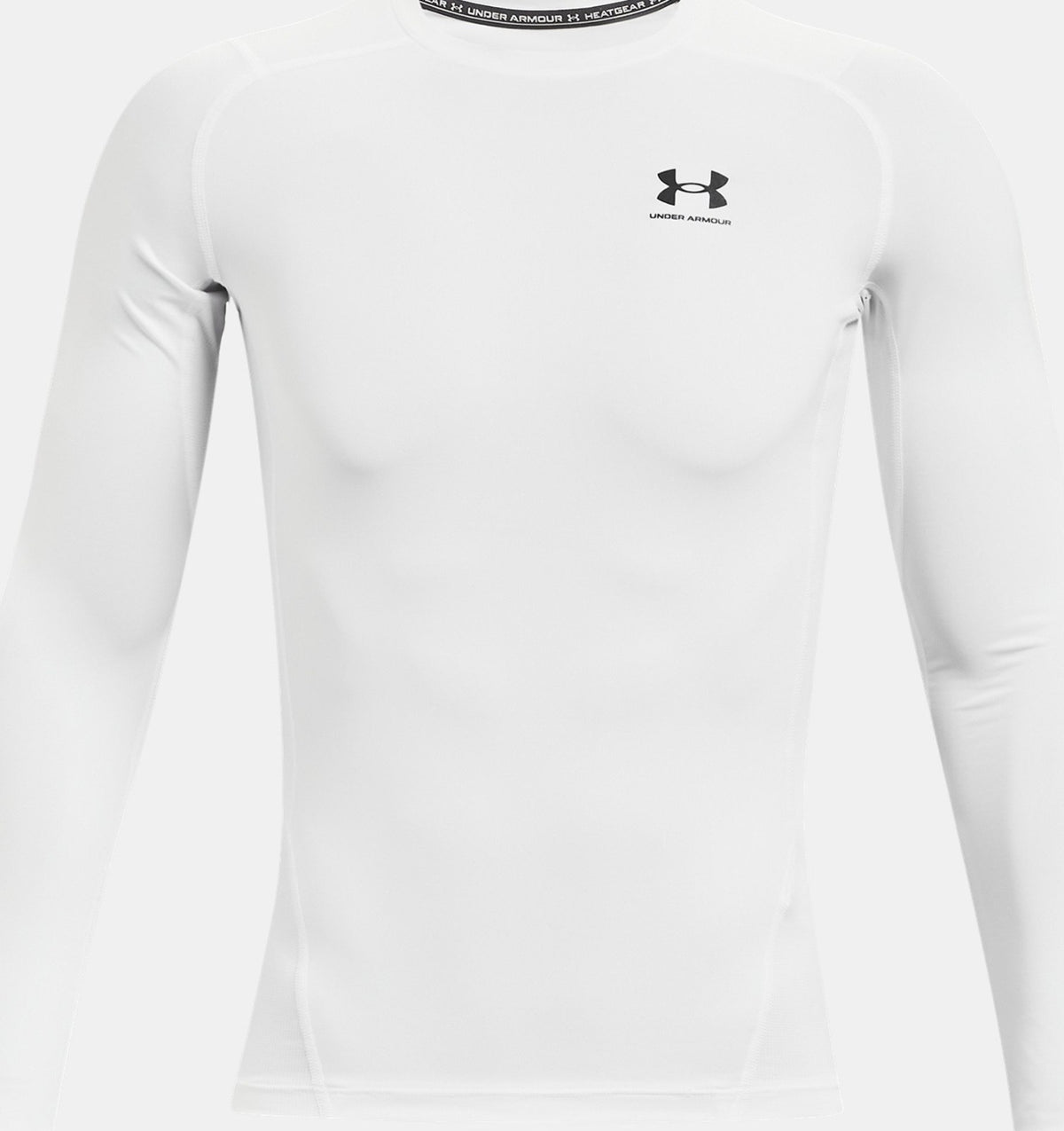 $35 Under Armour Men's HeatGear Long-Sleeve Shirt –White -Large -New With Tags