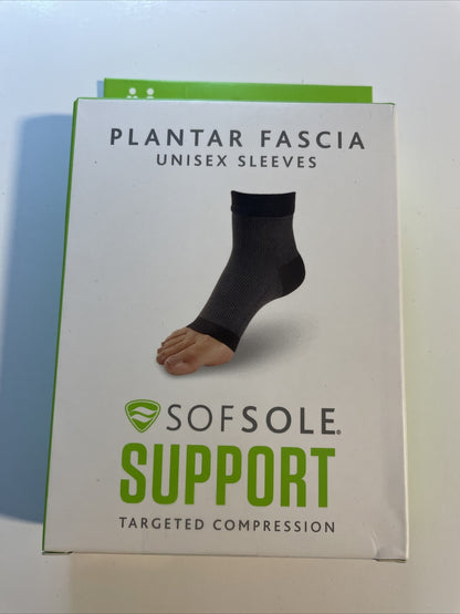 SOF SOLE Unisex Ankle Sleeves sz L / XL Large / X-Large Black Running Training