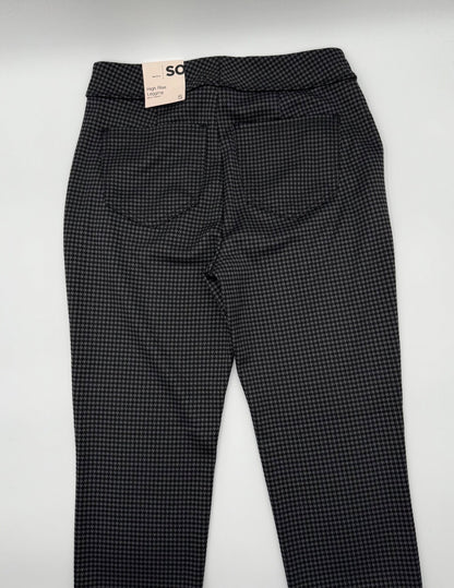$45 SO Women’s- High Rise Leggings -Black Checkered -Small-New Tag