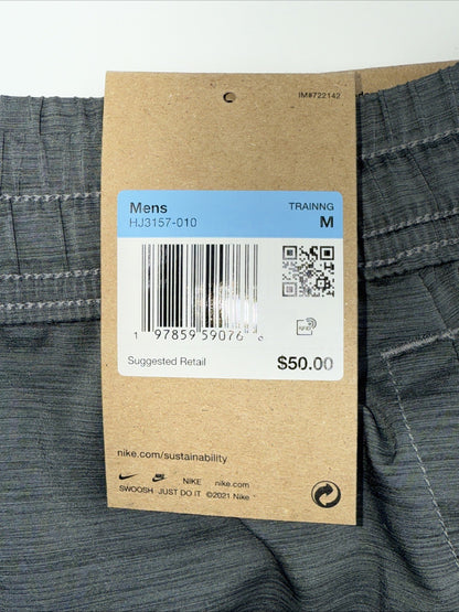 $50 Nike Men's Form Dri-FIT 7" Unlined Versatile Shorts- Grey - Medium - New Tag