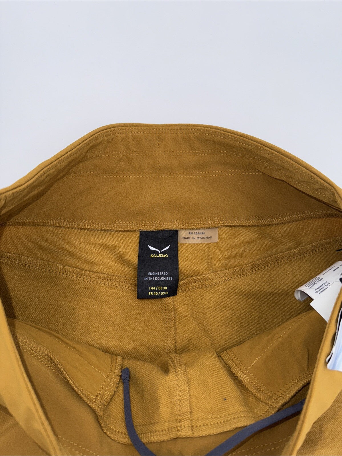 $135 Salewa Women’s Puez Warm Cargo Lightweight Outdoor Pants-Golden-Medium-New