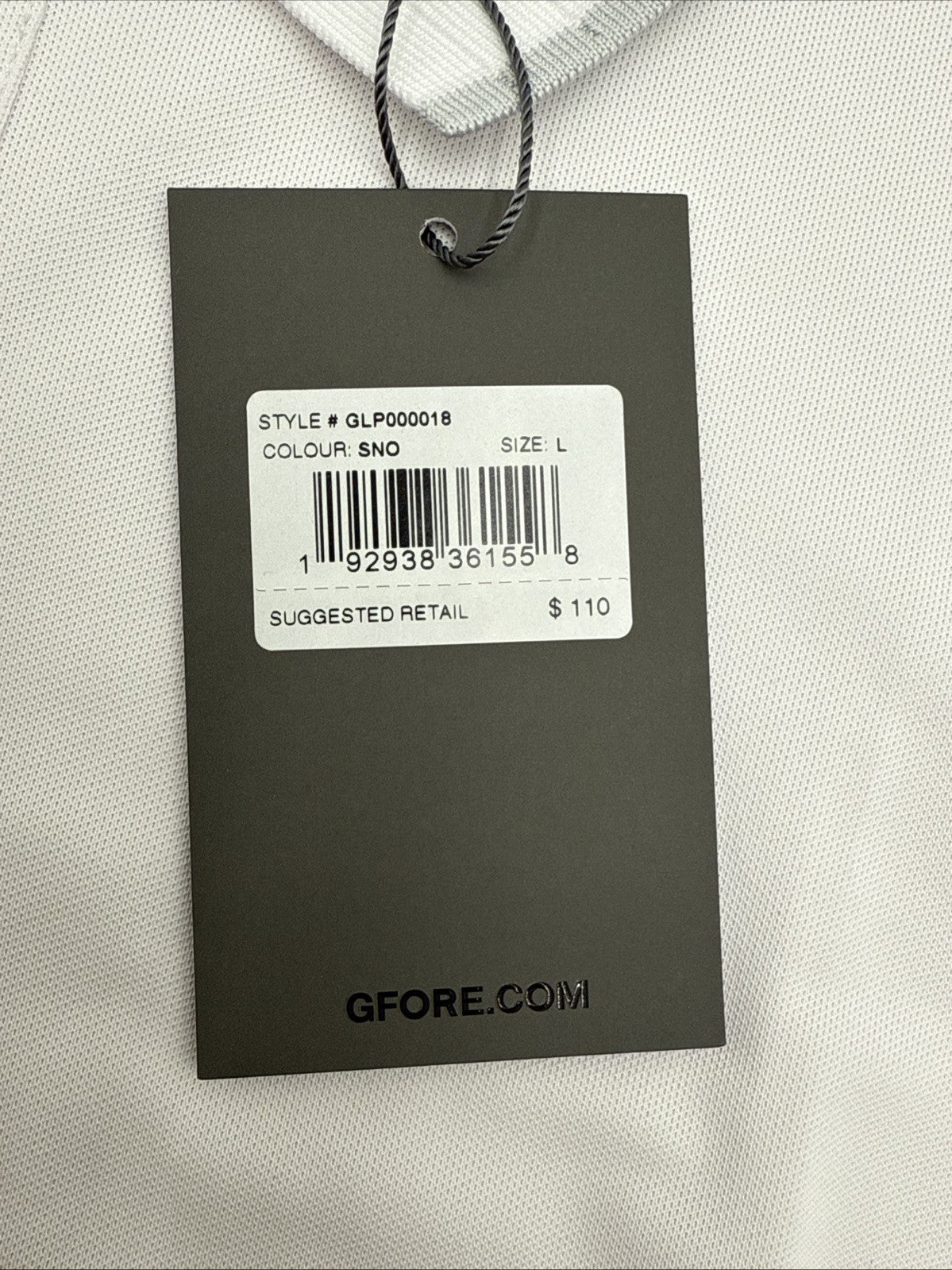 $110 G/Fore Women's Pleated Collar Pique Sleeveless Polo Shirt -Snow -Large -NEW