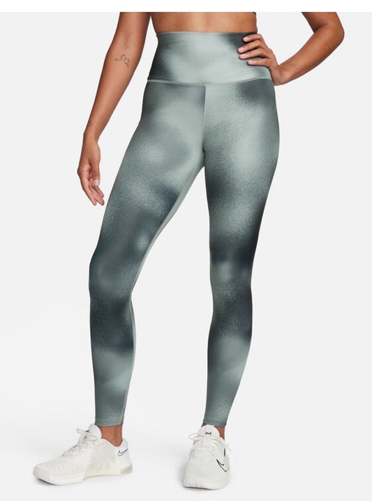 Nike Women's One Dri-FitHigh-Waisted Graphic Leggings-Black/Grey-XLarge-New $65