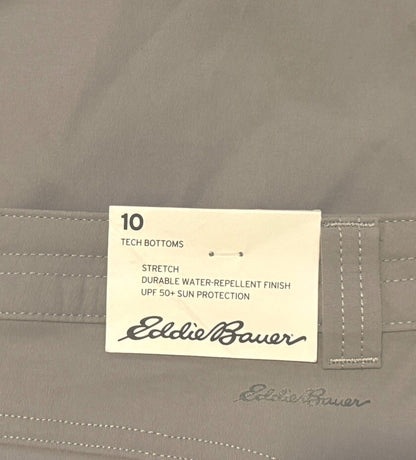 $65 EDDIE BAUER Women’s Tech Capri Pants Stretch- Ash -Size: 10-NEW