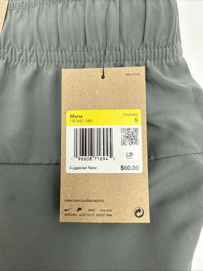 $60 Nike Form Tapered Versatile Pants Lightweight Jogger FB7497-Gray- Small-New