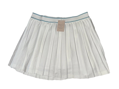 $140 Peter Millar Women's Pleated Skort - White - Large- New With Tag