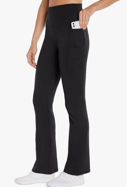$74 Balance Collection Women’s-Easy Stella High Rise Pocket Pants- Black- Medium