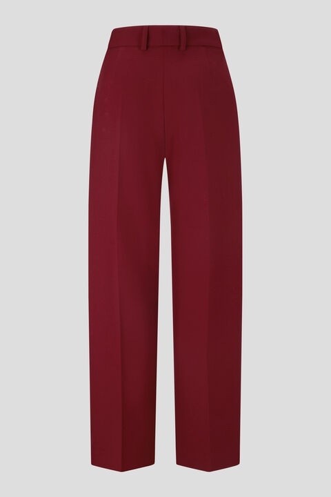 $275 Bogner Women's Fabia Pleated Pants - Bordeaux - Large - New With Tag