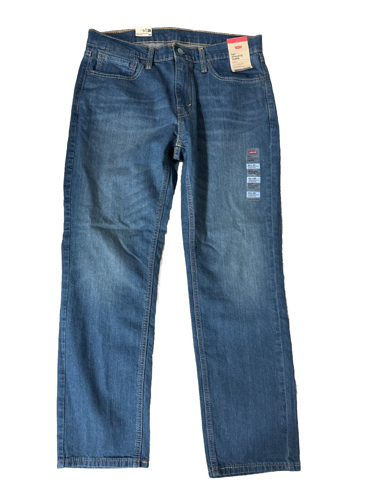 $70 Levi's Men’s 541 Athletic Taper Stretch Jeans-Midnight Rigid-33W x 30L-NEW