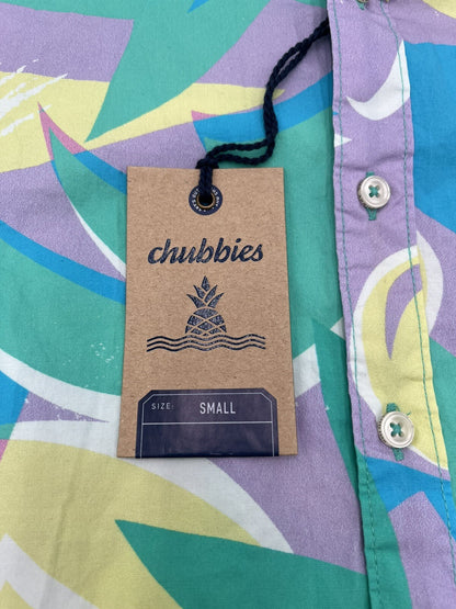 Chubbies Men’s Shirt The Surfside Friday Shirt-Multi -Small - New Tag $65