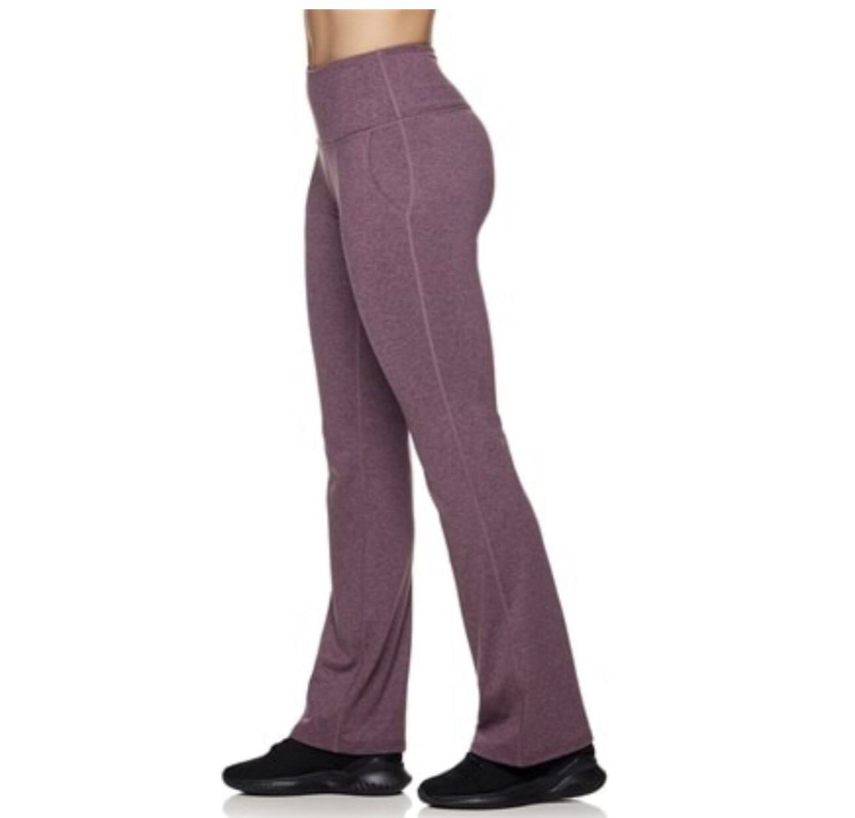 Gaiam Women’s - Zen Marled Flare Legging-Huckleberry Heather-Med- New Tag $55
