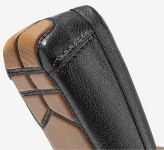 Cole Haan Women's Evelyn Bow Driver Driving Style Loafer -Black-7M (B) - New