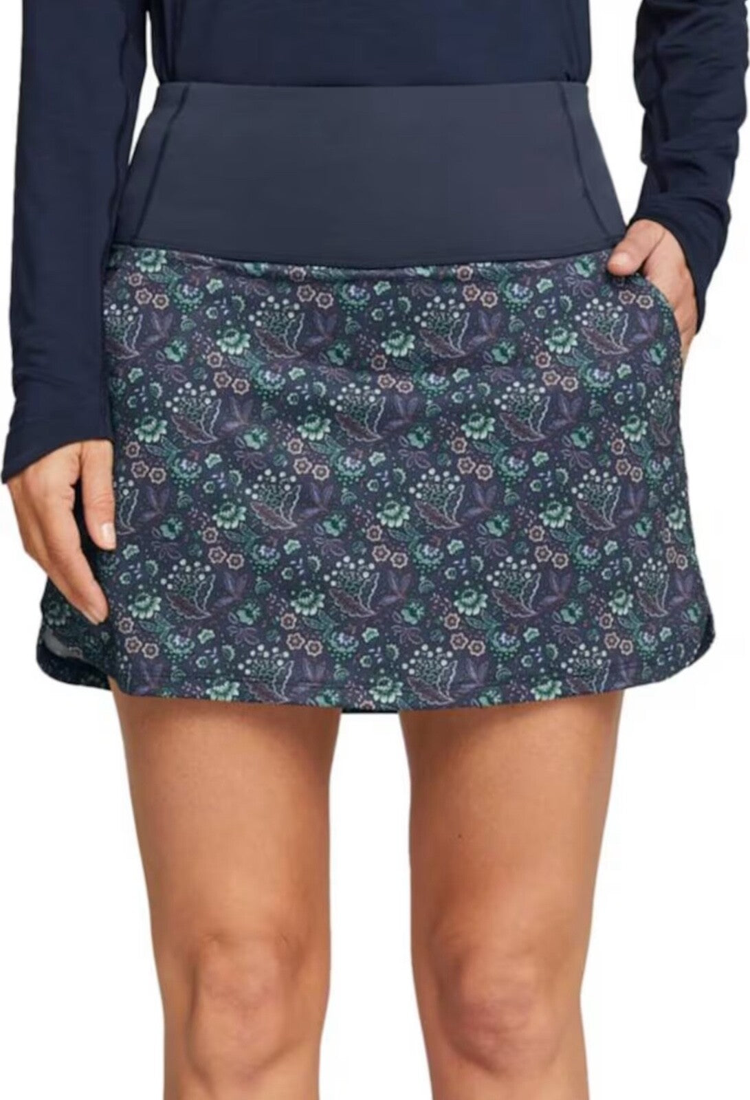 $85 Puma Women’s-Liberty Golf Skirt-Navy Floral-Medium-New Tag
