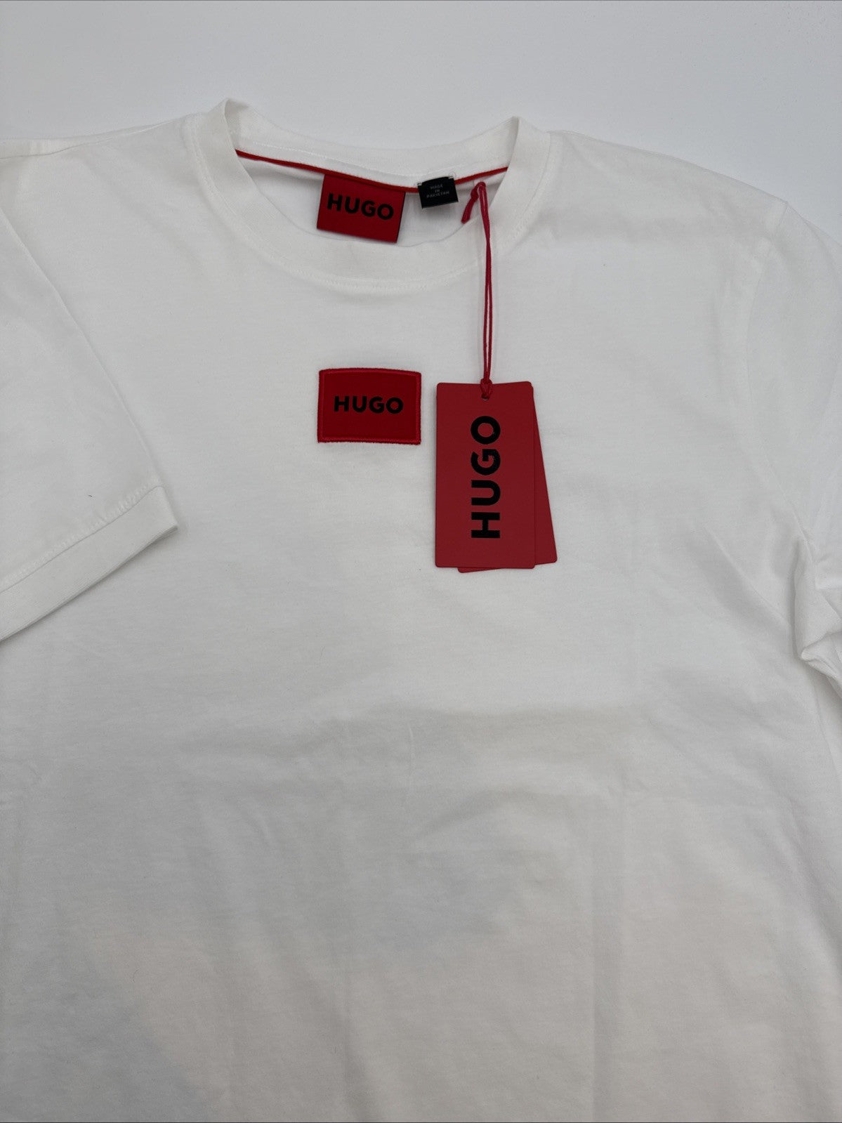 $58 BOSS By Hugo Boss Men’s Diragolino T- Shirt- White/Red - Small-New W Tags