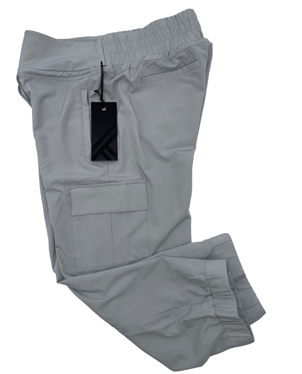 $58 Kyodan Women’s Drawstring Waist Capri Cargo Pants - Dove - Small - New