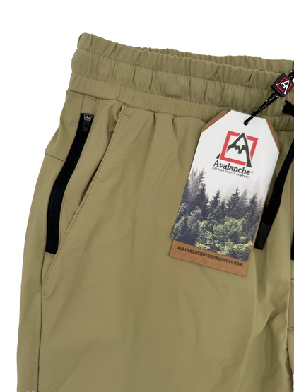 $88 Avalanche Outdoor Supply Co. Men’s Knit Stretch Pant-Khaki-Medium-New Tag