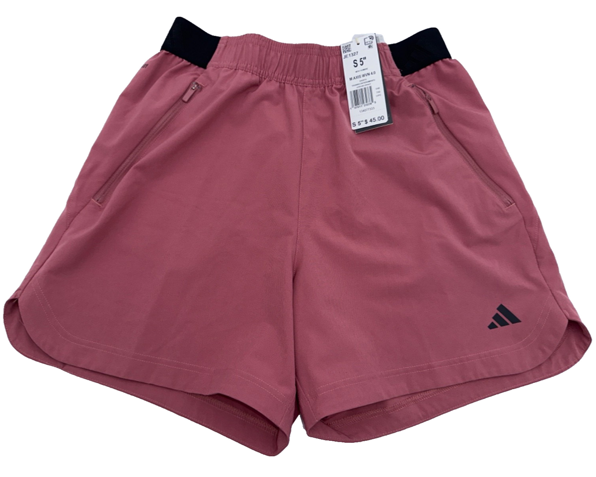 $45 Adidas Men’s Axis Woven 5” Training Shorts - Preloved Crimson - Small - New