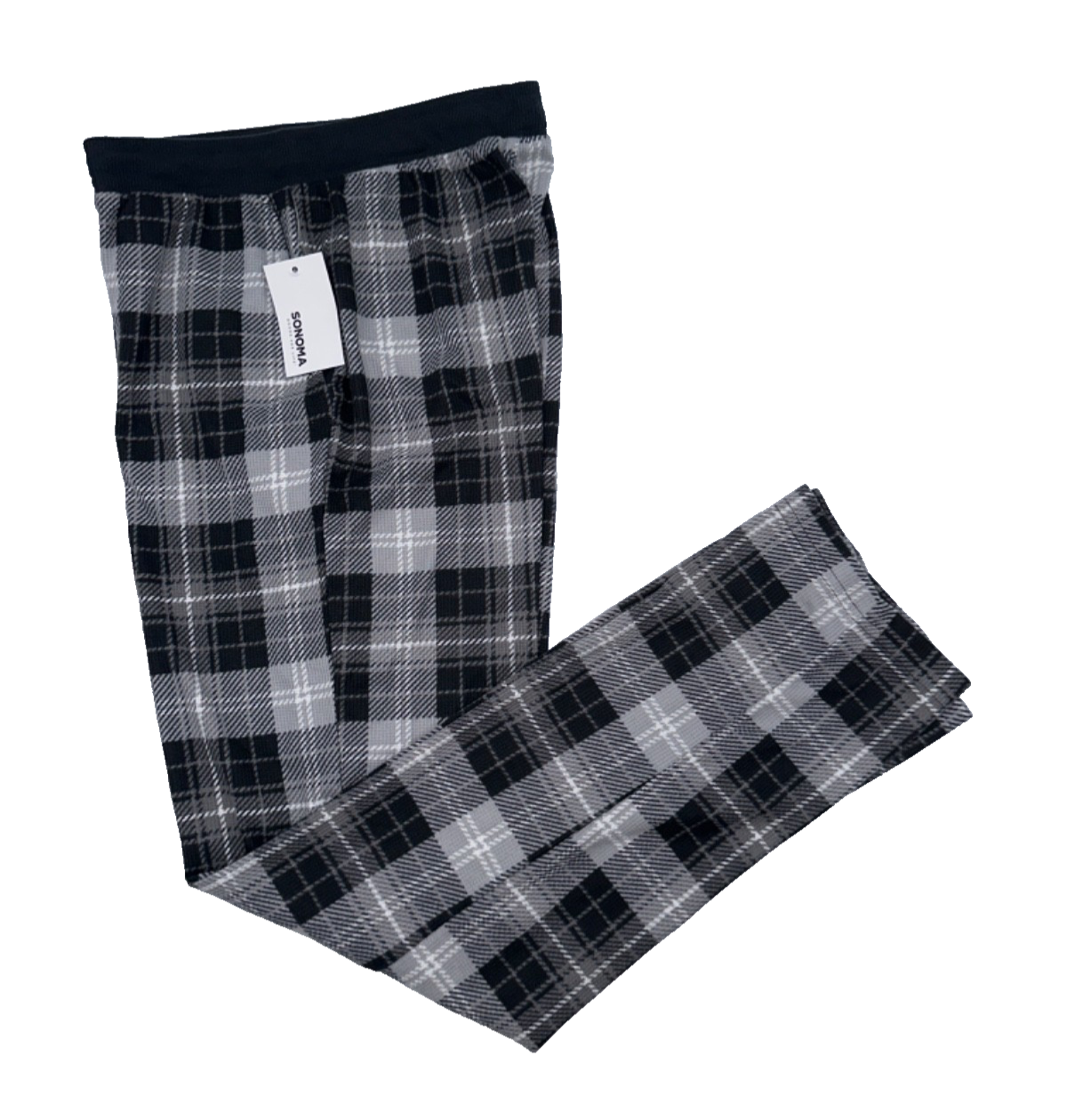 $34 Sonoma Men's Seriously Soft Sleep Pant - Black/White - Small - New With Tag