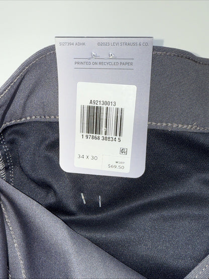 $70 Levi's Men's 511 Slim Tech Pants Stretch A92130010- Grey- 34W 30L - New Tag