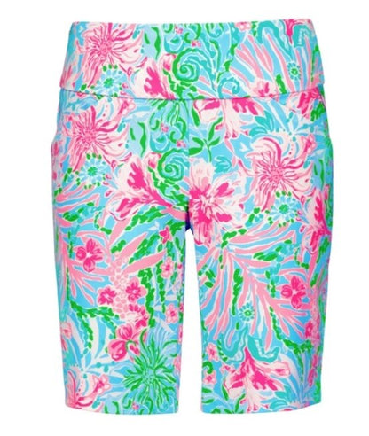 Lilly Pulitzer -Reid Short Leaf it Wild Golf Amalfi Blue-Size 00 NWT Retail $108