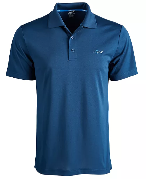 $59 Greg Norman Men's Attack Life Slim Fit Polo Shirt - Navy - Medium - New Tag