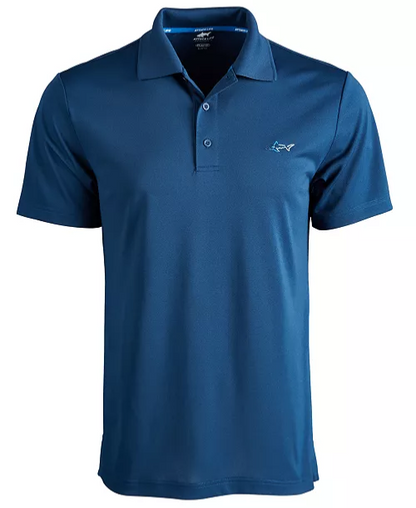 $59 Greg Norman Men's Attack Life Slim Fit Polo Shirt - Navy - Medium - New Tag