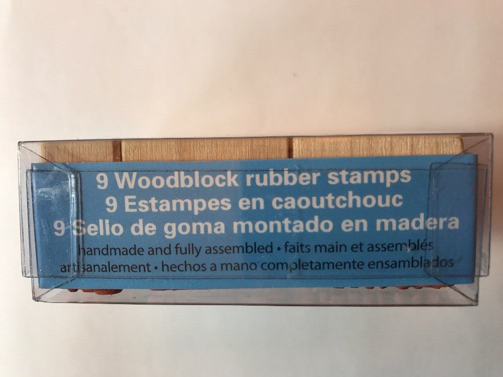 Hero Arts ~ 9 Woodblock Rubber Stamps - Various Messages SEALED in BOX NEW!