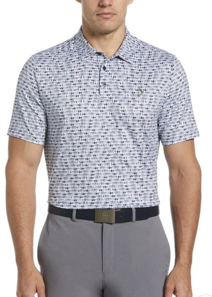 $90 Original Penguin Men’s Have A Beer Print Golf Polo/Shirt-Black Iris-Large