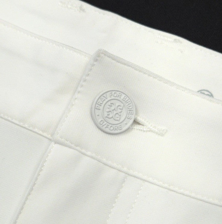 $185 G/FORE Men’s 36 Performance Stretch Tour 5 Pocket Pants-Snow White-34W-New