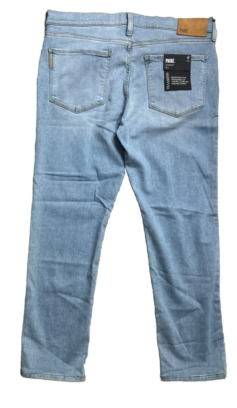 $199 Paige Men’s Lennox Slim Jeans-Fischer - Size 33Wx27L- Brand New