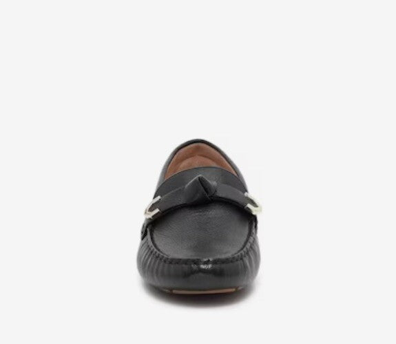 Cole Haan Women's Evelyn Bow Driver Driving Style Loafer -Black-7M (B) - New