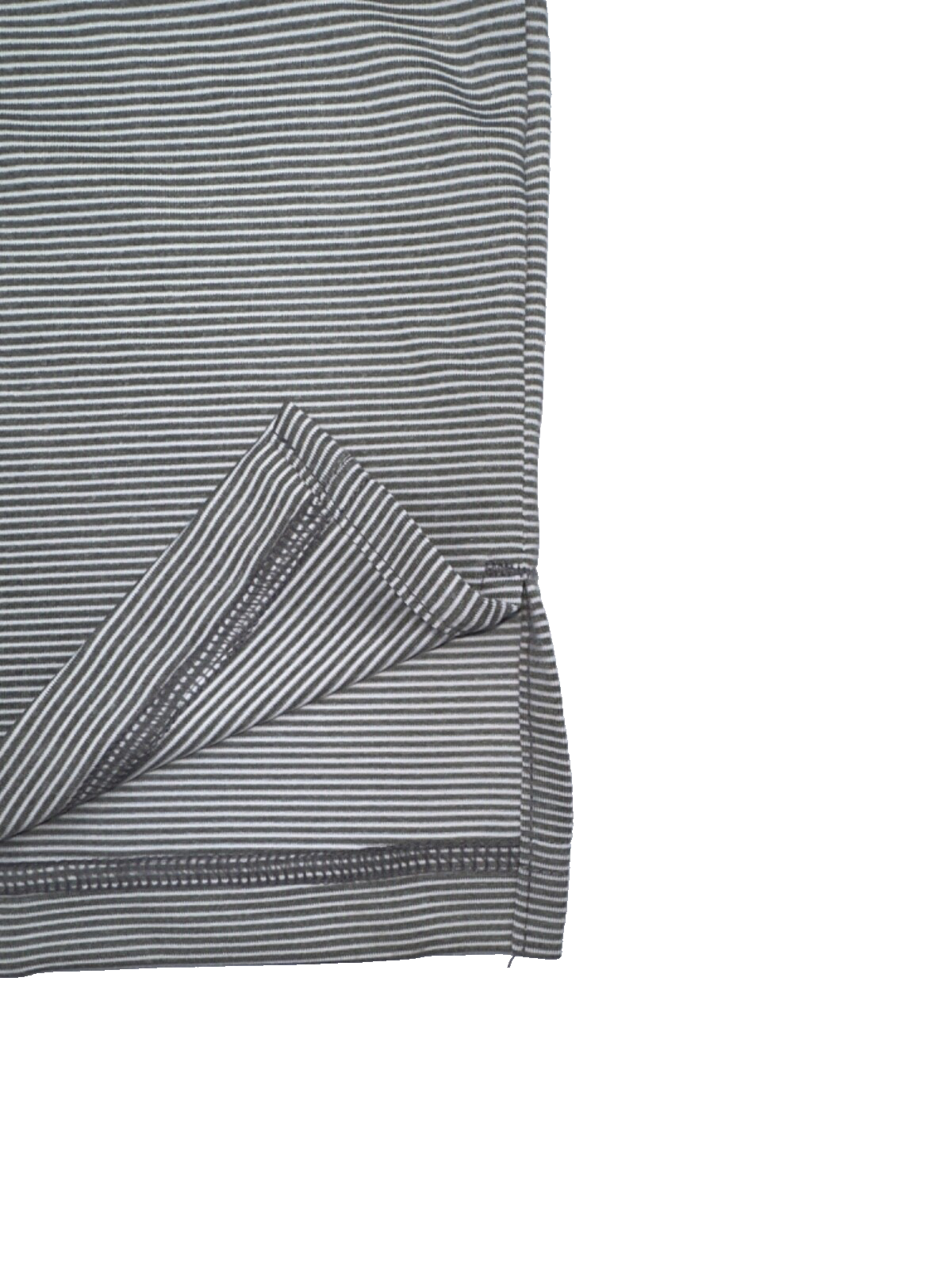 $65 Adidas Men’s Ottoman Stripe Polo Shirt - Grey/White - Small - New With Tag