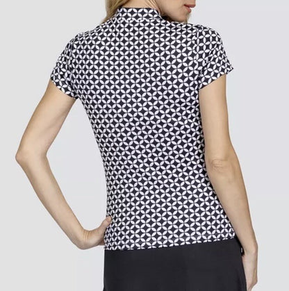 Tail Women's Short Sleeve Mock Neck 1/4 Zip Golf Polo -Perfect Round- XSmall NWT