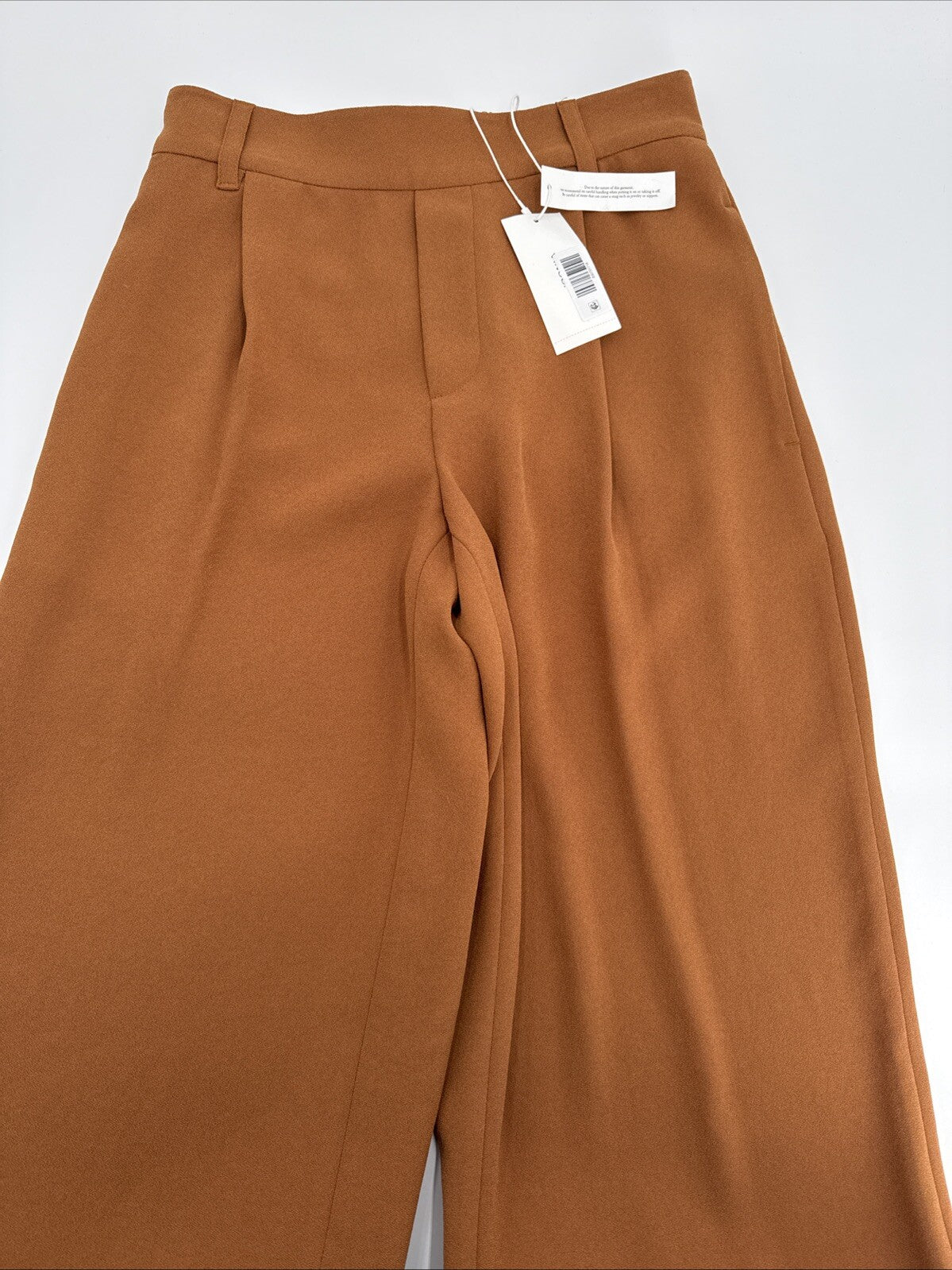 $395 Vince Women’s Wide Leg Pull-On Pants- Brown Tan- Medium- New With Tags