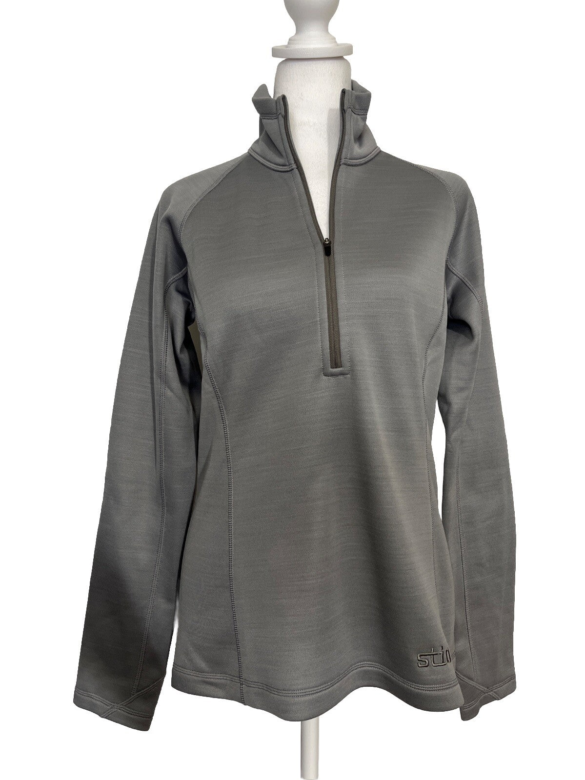 $129 STIO Women's Gannett Peak Half-Zip Fleece Pullover- Moon Dust- Medium -New