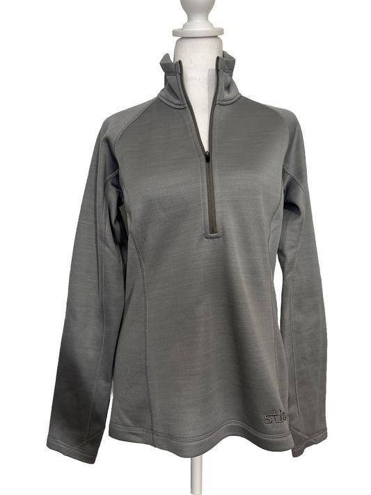 $129 STIO Women's Gannett Peak Half-Zip Fleece Pullover- Moon Dust- Medium -New