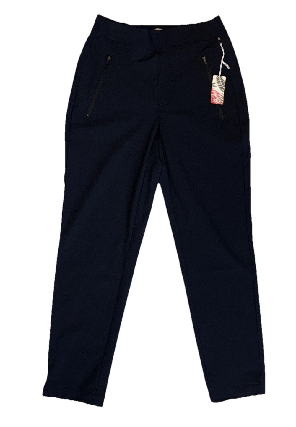 $98 Tommy Bahama Active Lightweight Stretch Pull On Pants-Black- Medium -New Tag