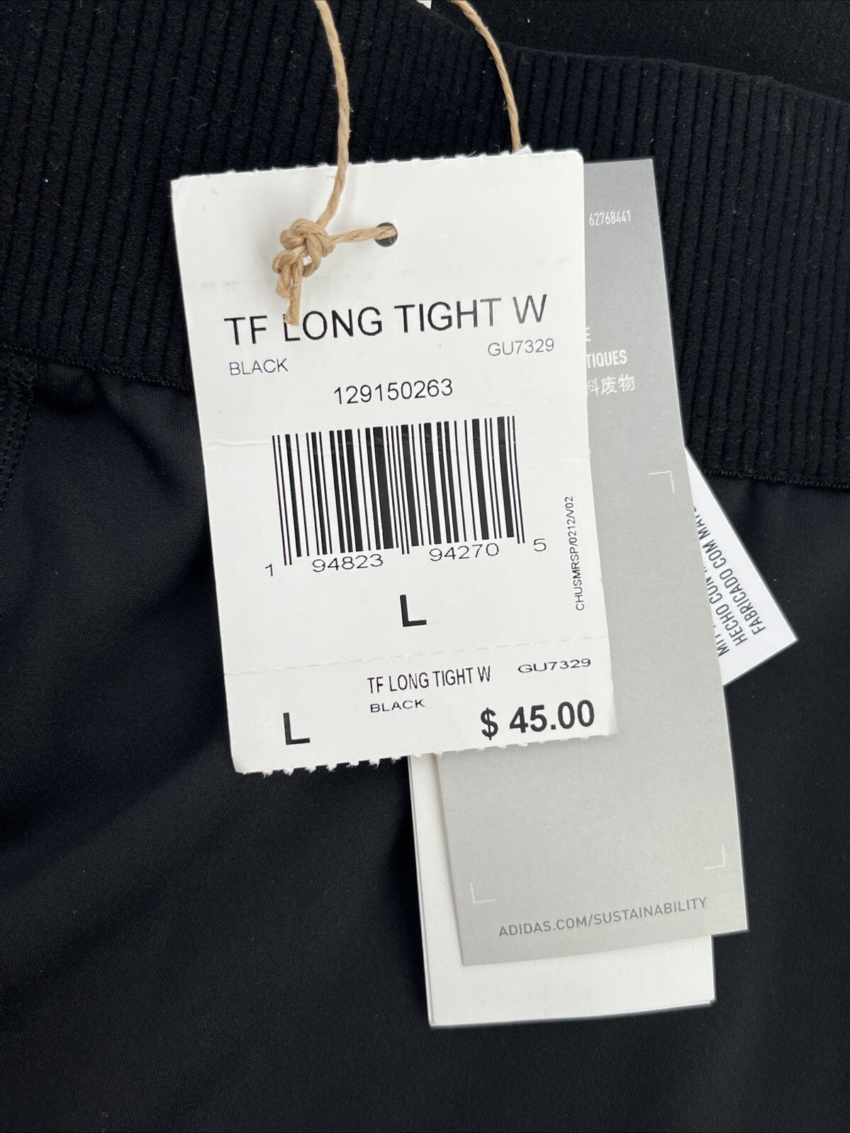 $45 adidas Women’s The Long running tights - Black - Large - New Tags