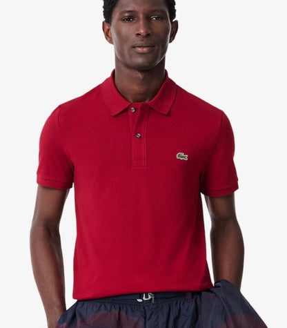 $110 Lacoste Men's Classic Fit Pique Polo - Boudreaux- Medium - New With Tag