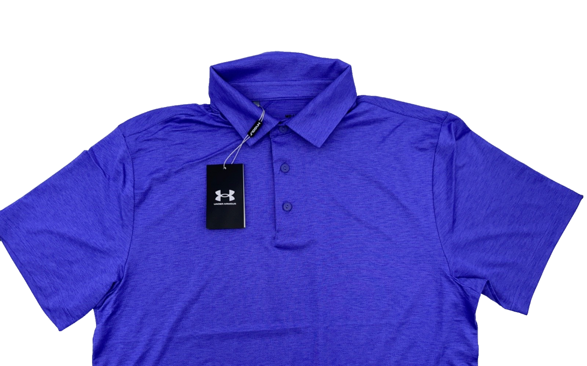 $70 Under Armour Men's Playoff Golf Polo - Purple - Medium - New With Tag